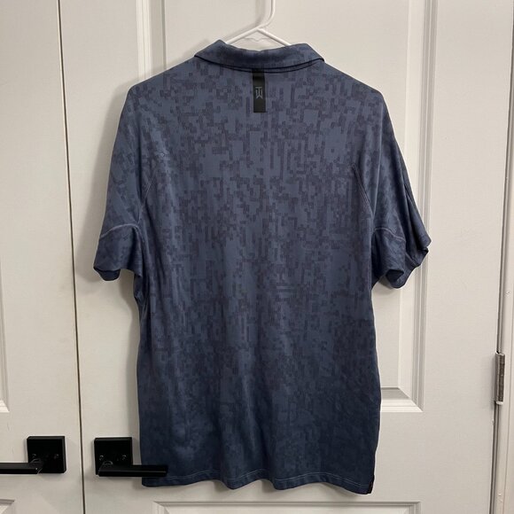 Nike Dri-Fit Tiger Woods ADV Golf Polo Obsidian/Diffused Blue - Picture 3 of 5